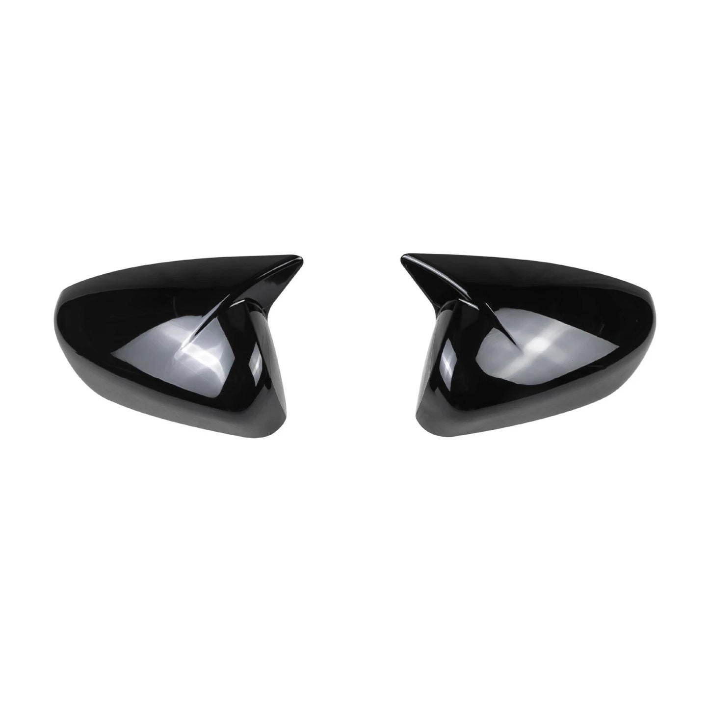 Glossy Black Ox Horn Rearview Mirror Lid Cover Trim for Subaru Crosstrek (2024)