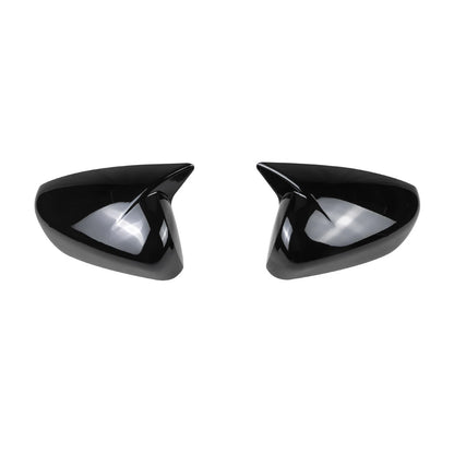 Glossy Black Ox Horn Rearview Mirror Lid Cover Trim for Subaru Crosstrek (2024)