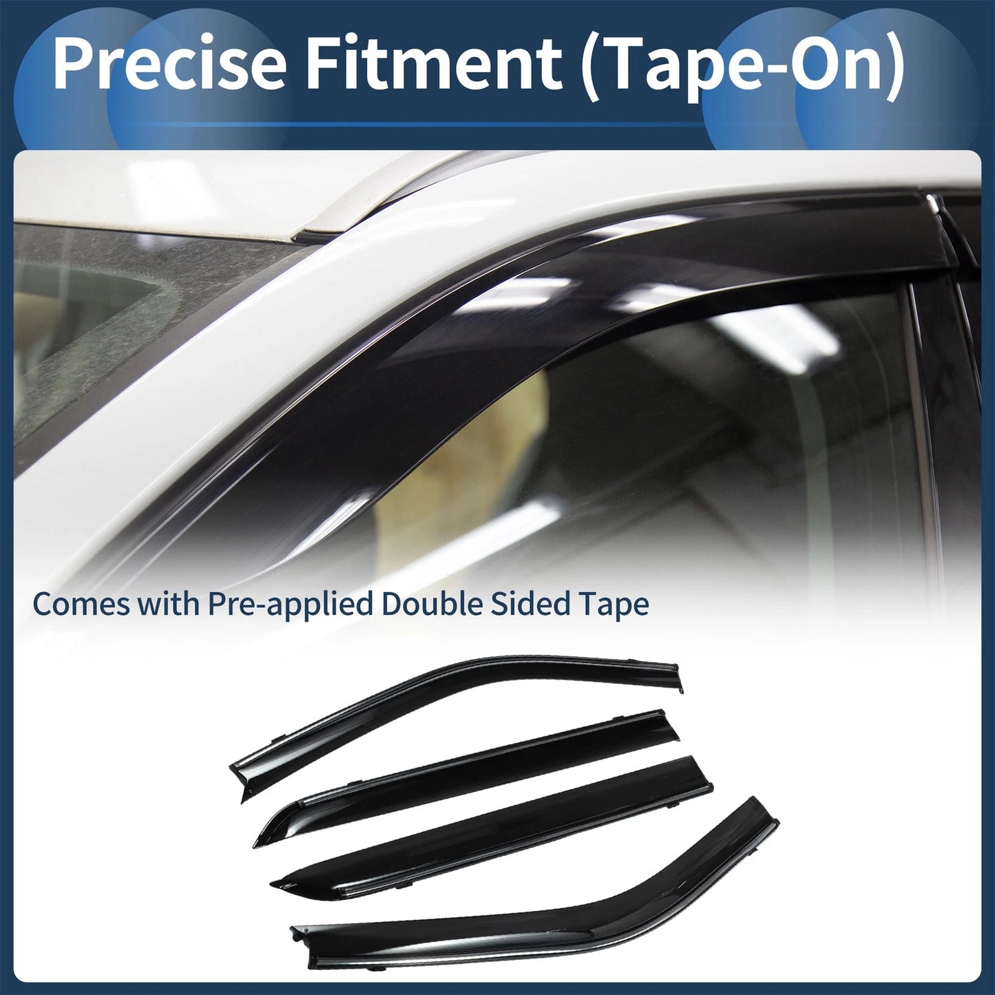 Window Deflectors 1 Set for Nissan Kicks (2018)