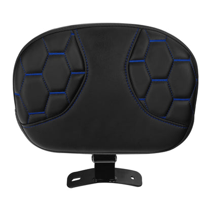 Black Front Driver Backrest Pad for Harley Touring Street Glide (2009-2023)