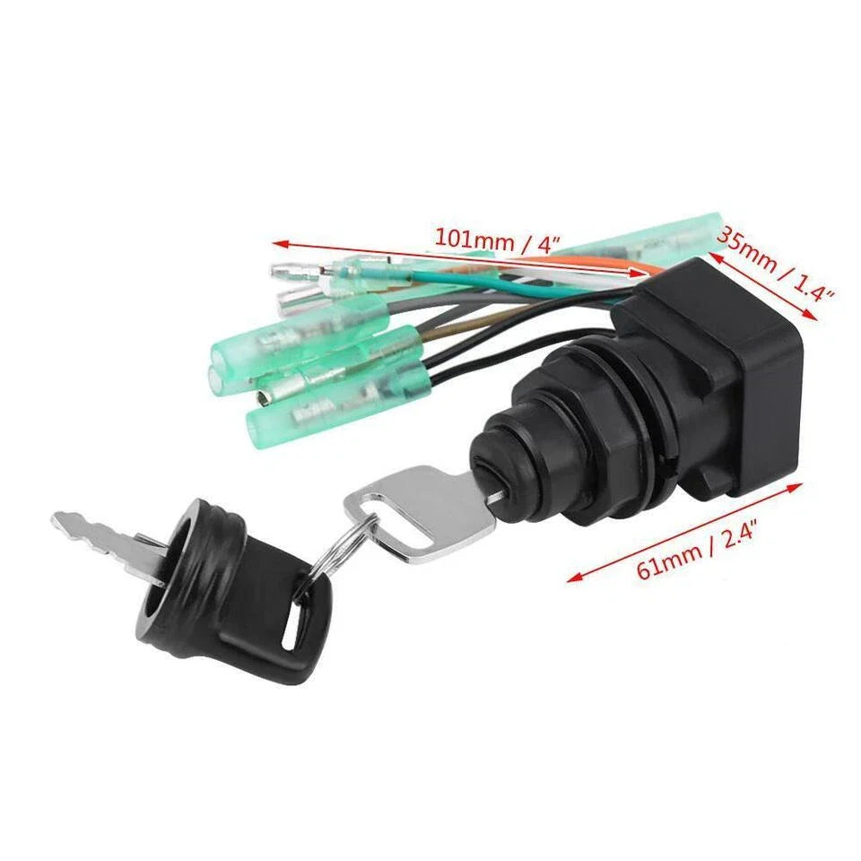 Ignition Key Switch Assembly for Suzuki Outboard 37110-92E01