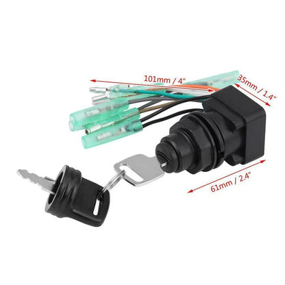 Ignition Key Switch Assembly for Suzuki Outboard 37110-92E01