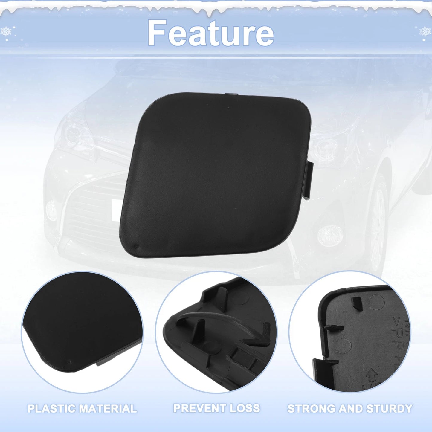 Front Left Tow Hook Cover for Toyota Auris (2016-2018)