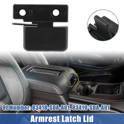 Armrest Latch Lid for Honda Accord (2003-2007) Black Plastic
