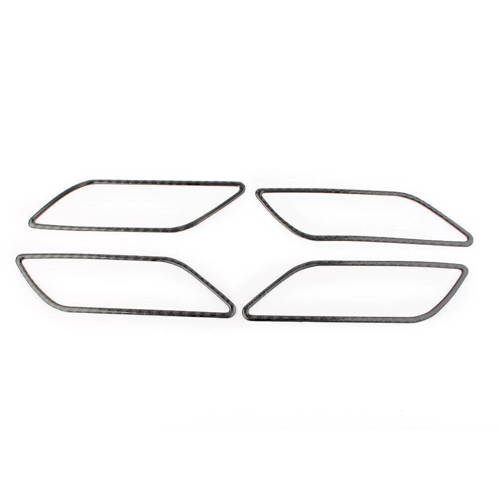 4x Carbon Fiber Inner Handle Trim Covers for Audi A3 S3 (2014-2018)