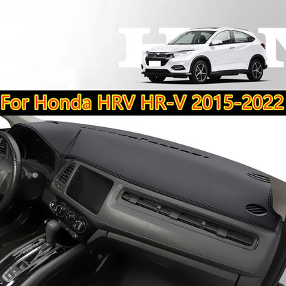 Leather Car Dashboard Cover Protector Pad for Honda HR-V (2015–2022)