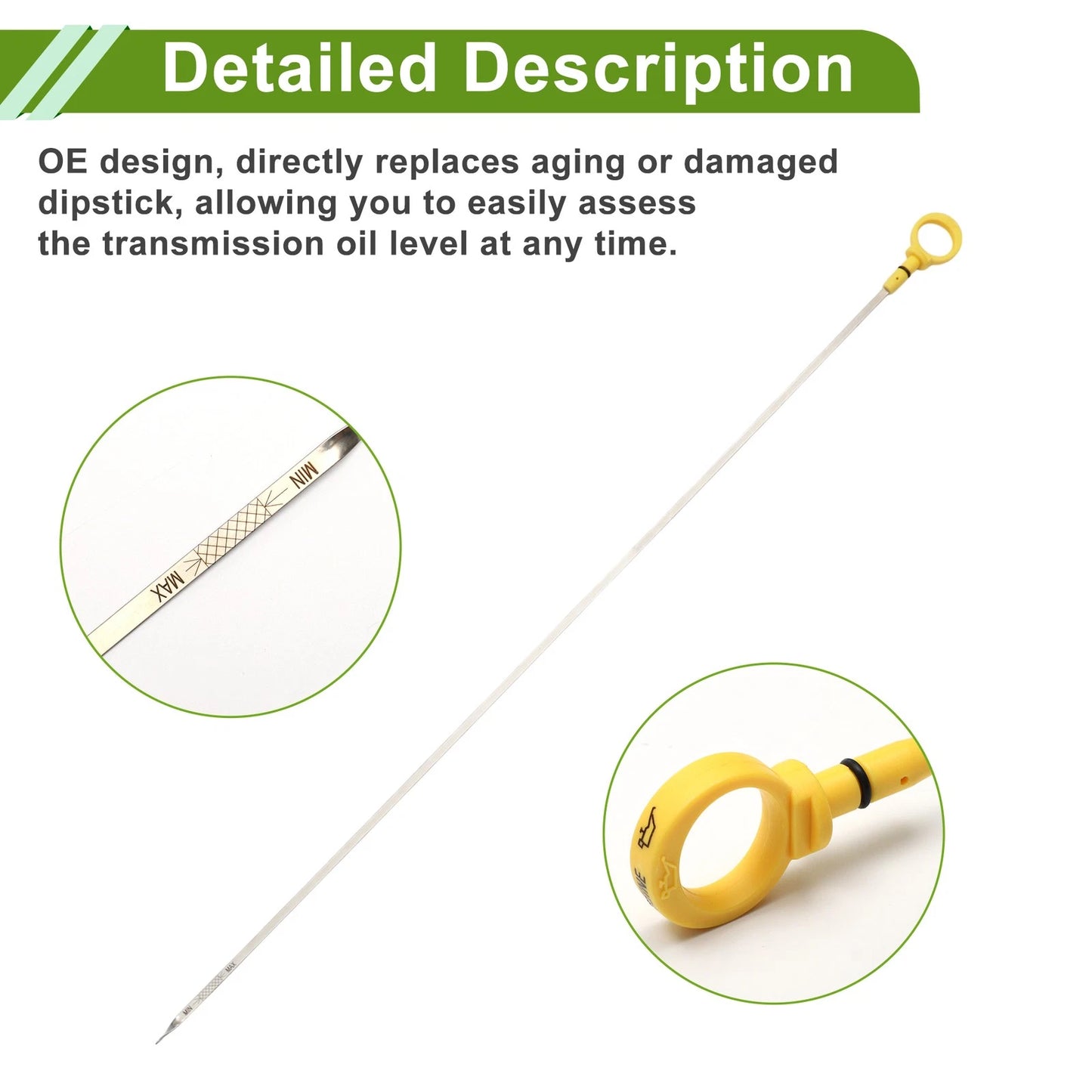 Engine Oil Dipstick for Jeep Wrangler 4 Cyl 2.4L (2003-2006)