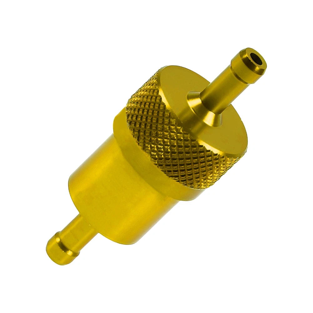 8mm 5/16" Billet Aluminium Inline Gas Fuel Filter for Universal Applications