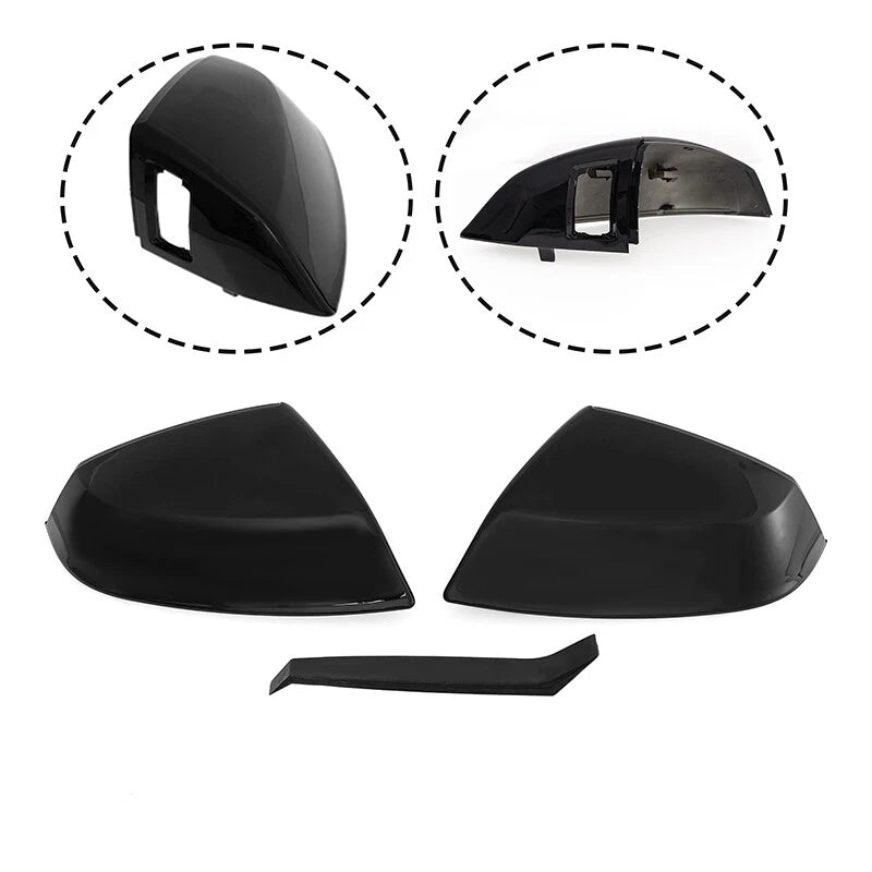 2 x Side Mirror Cover Caps for Audi Q5 SQ5 Q7 SQ7 (2018-2020)