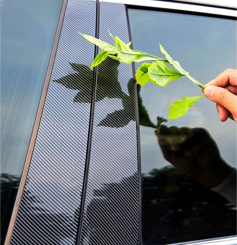 6PCS CF Window Pillar Posts Door Trim Cover for Buick Century (1997–2005)