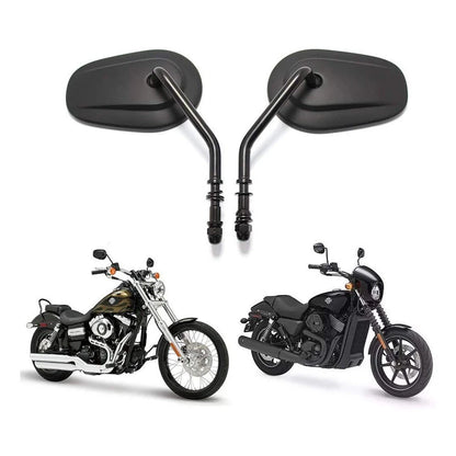 Black Motorcycle Rear View Side Mirrors for Harley Davidson
