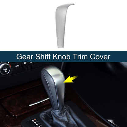ABS Gear Shift Knob Cover Sticker for BMW 1 3 Series Z4 X1 E90 E92 E93 E87 (2005-2012)