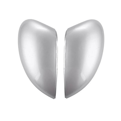 Silver LH+RH Door Side Rearview Mirror Cover Caps for 2011-2017 Ford Fiesta