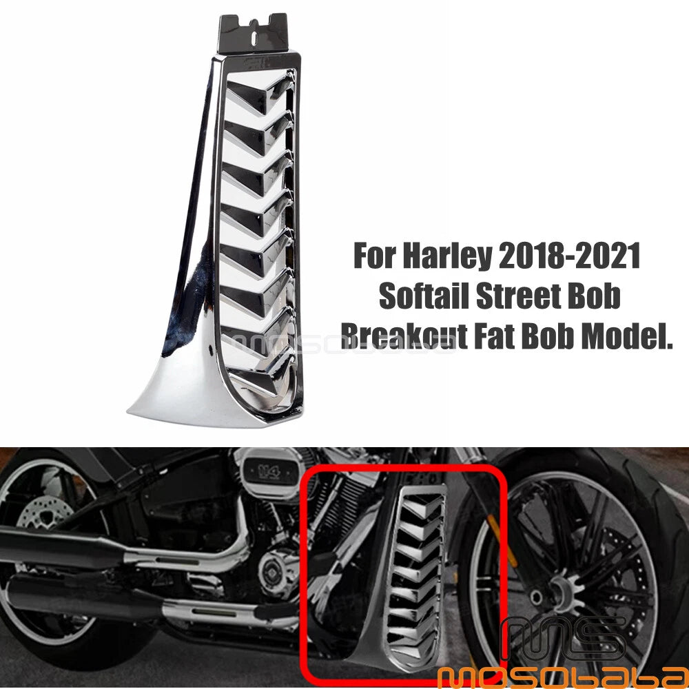Chin Spoiler Radiator Guard for Softail Street Bob Fat Bob (2018-2020)