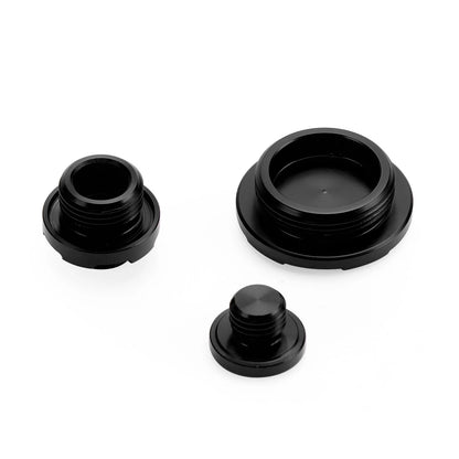 Crankcase Cover Oil Filler Plug - Black for Kawasaki KX 250 450 (2009-2020)