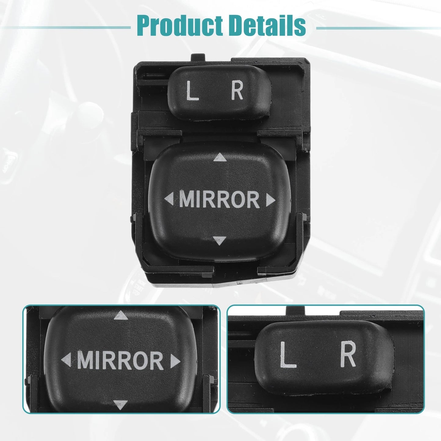 Power Rear View Mirror Remote Control Switch for Toyota (2000-2006)