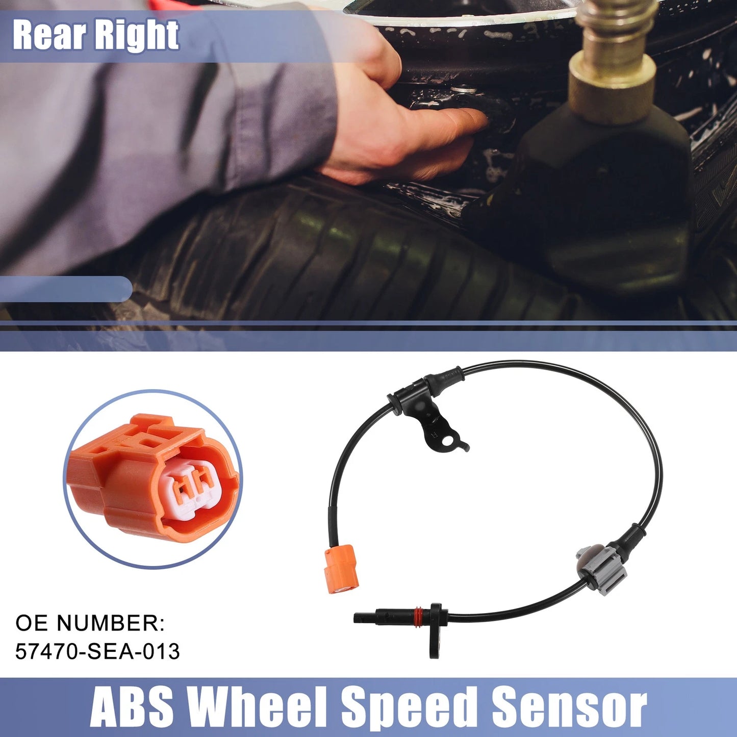Rear Right ABS Wheel Speed Sensor for Honda Accord (2003-2007)