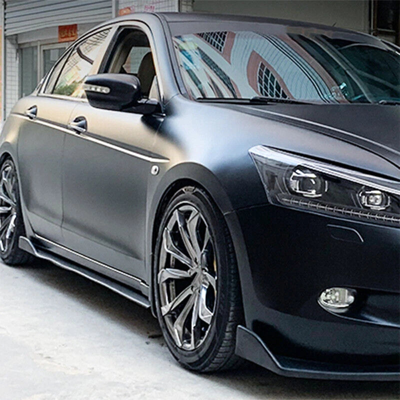 Gloss Black Side Skirts Extensions for Infiniti G37 Sedan Coupe (2008-2013)