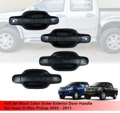Black Outer Door Handle for Isuzu Dmax Ute(2003-2011)