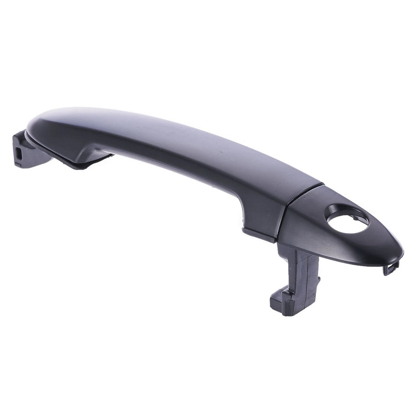 Black Front Right Outer Door Handle with Keyhole for Hyundai Santa Fe (2005-2012)