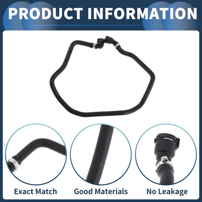 Radiator Hose Rubber Black for BMW X3, X4 (2018-2019)