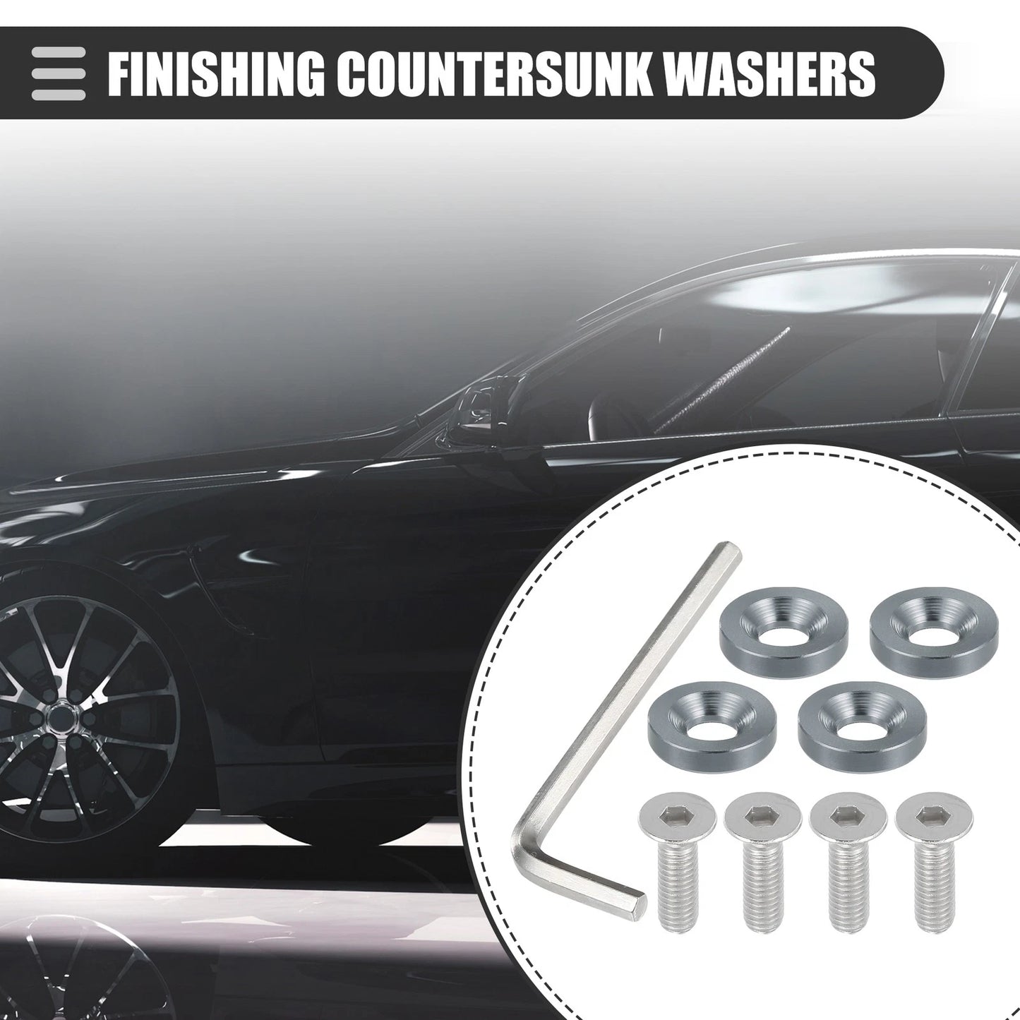 Finishing Countersunk Washers / Fastener Tool Kit for Motorcycle