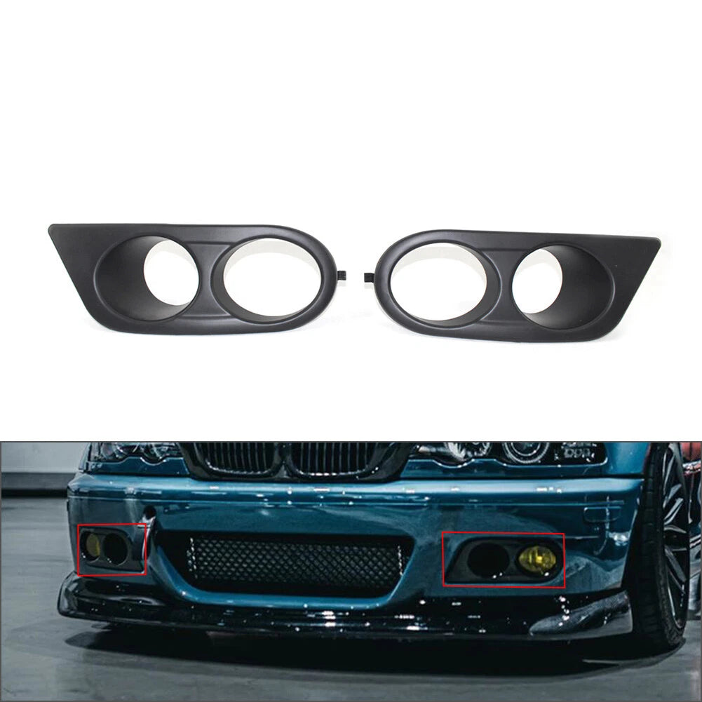 Front Fog Light Covers for BMW E46 M3 2-Door (2001-2006)
