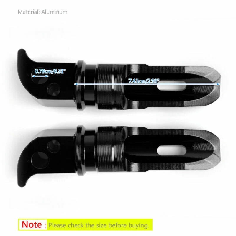 Rear Foot Pegs for Yamaha MT-10, FZ-10, MT-09, FZ-09, MT-07, FZ-07, YZF R3 (2016-2023)