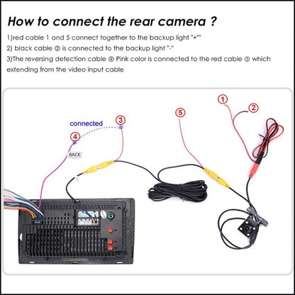 Car Reverse Rear View Backup Camera for Toyota Previa (2006–2010)