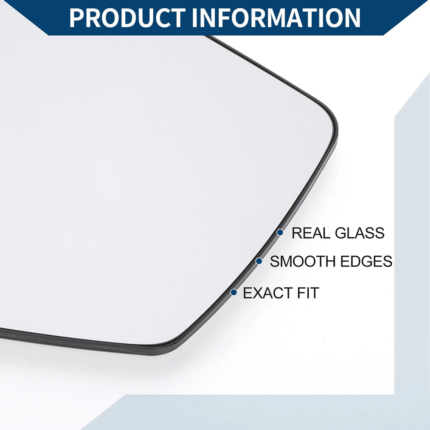 Heated Left Side Mirror Glass for Ford Escape (2008-2012)