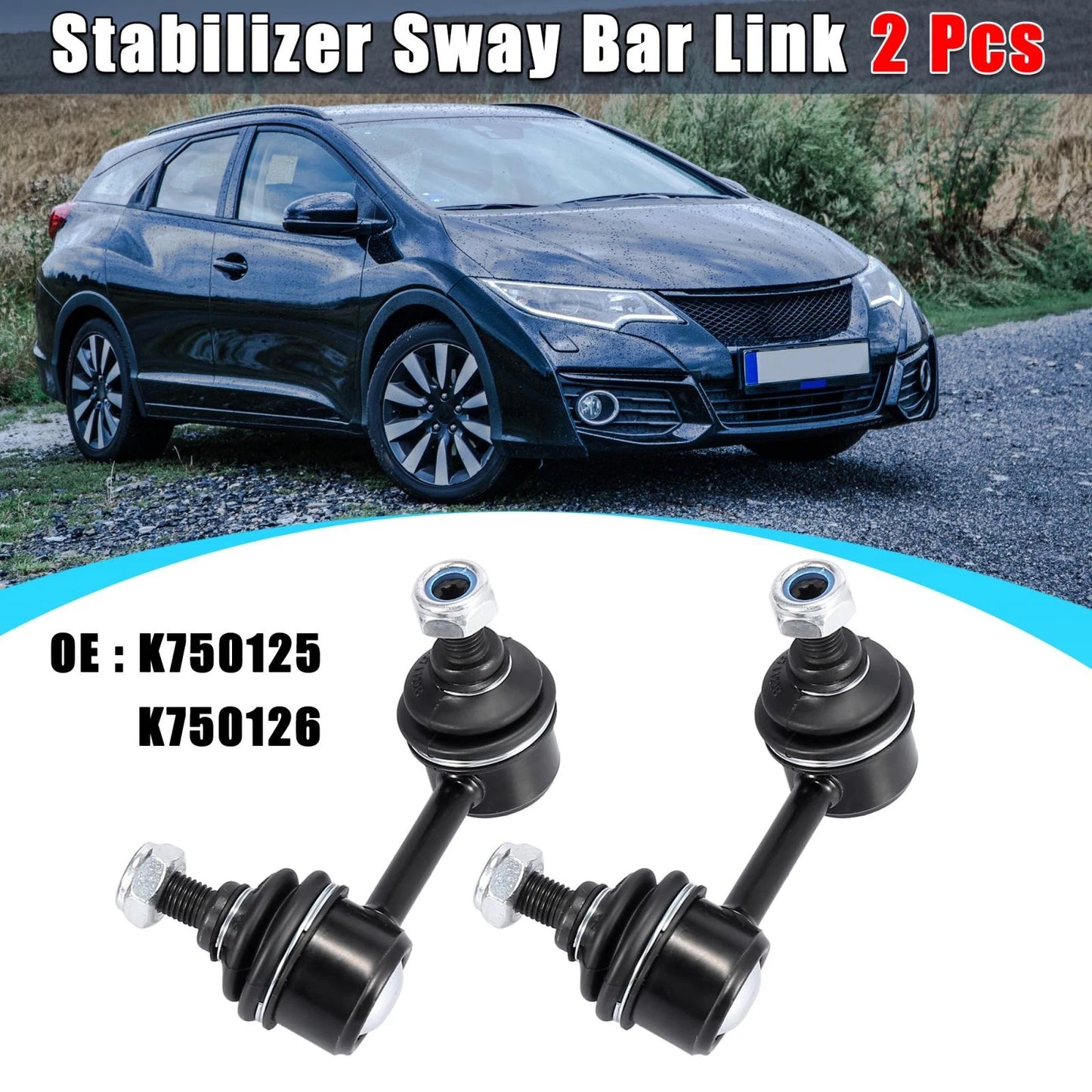 Rear Suspension Sway Bar End Links for Honda Civic (2006-2015)