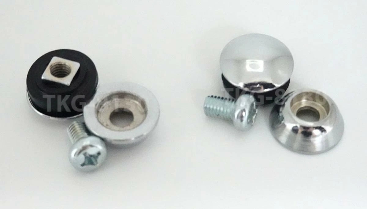 2 x Chrome Bolt Nut Screws for Toyota Hilux (2005-2014)