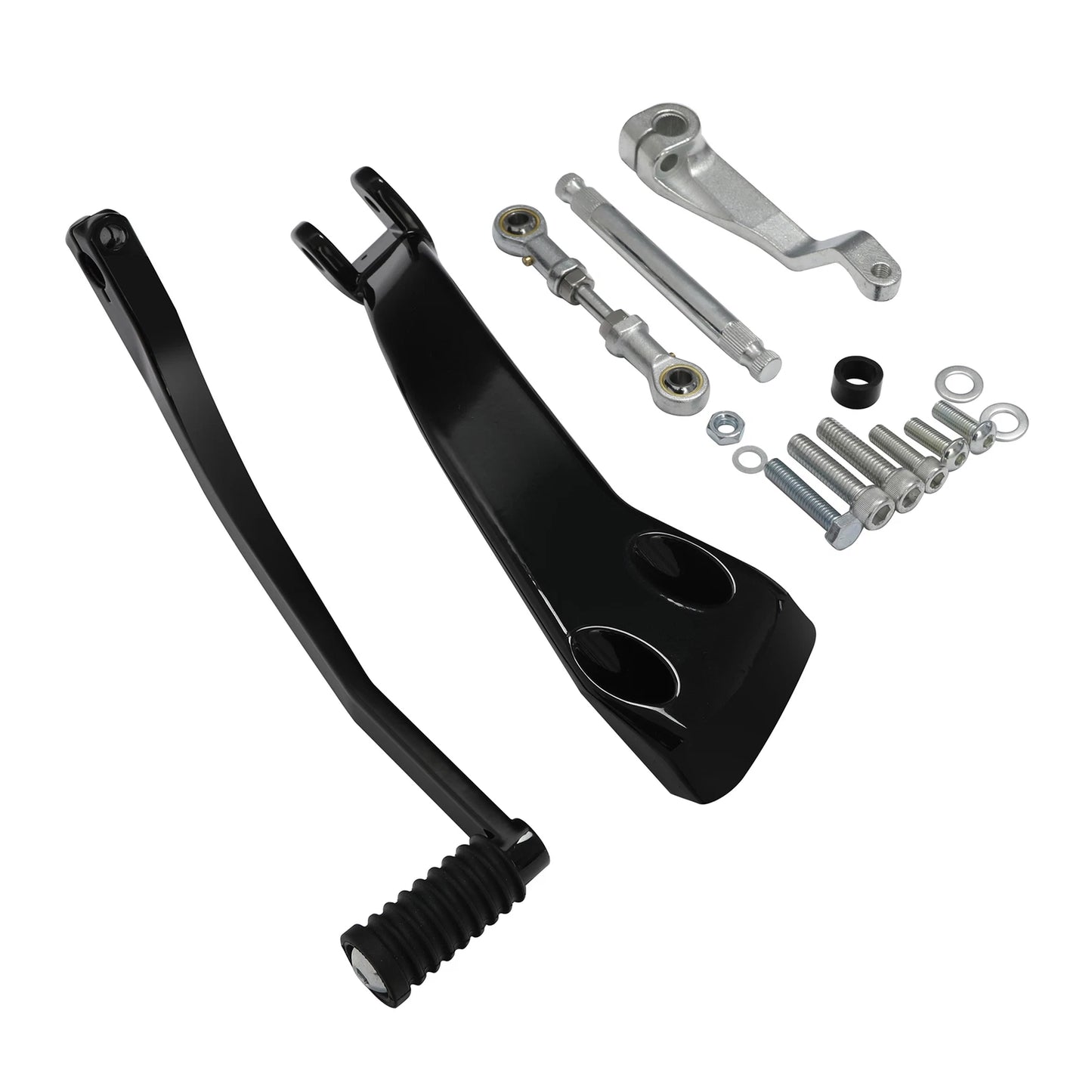 Black Mid Controls Shift Side Kit for Harley Fat Bob Sport Glide (2018-2025)