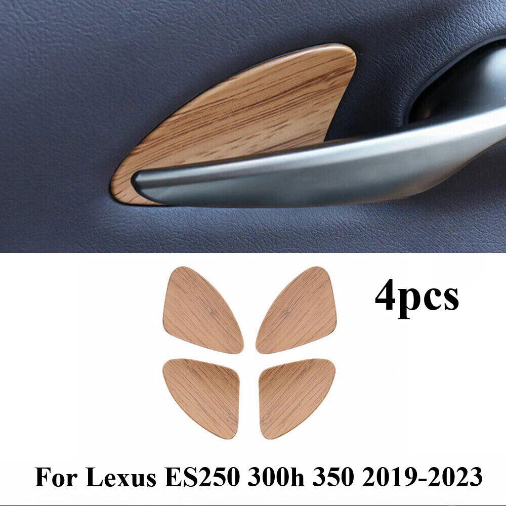 Dark Wood Grain Inner Door Bowl Cover Trim for Lexus ES (2019–2023)