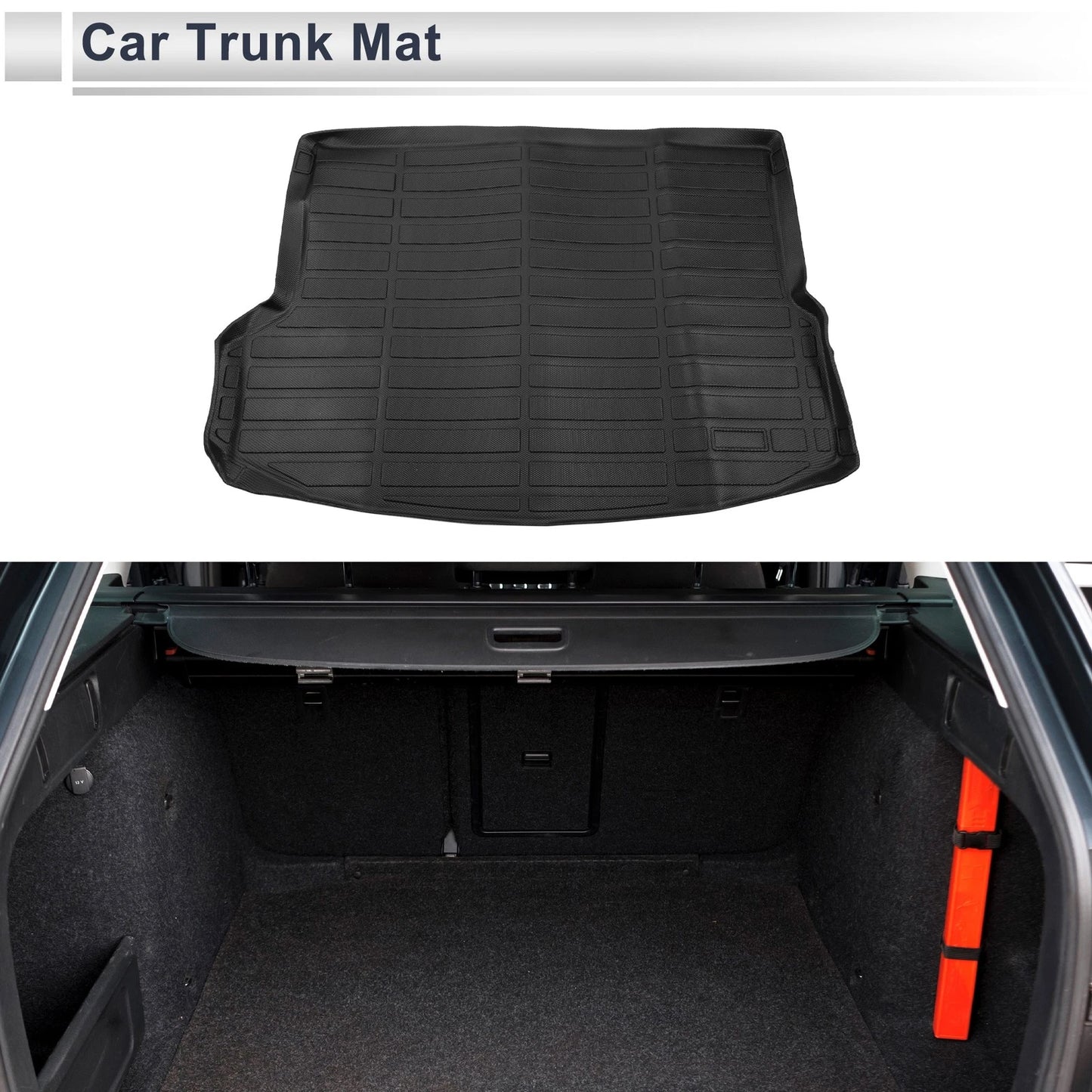 Cargo Liner Rear Trunk Mat for Kia Seltos SX/SX Turbo (2021-2025) Black TPE