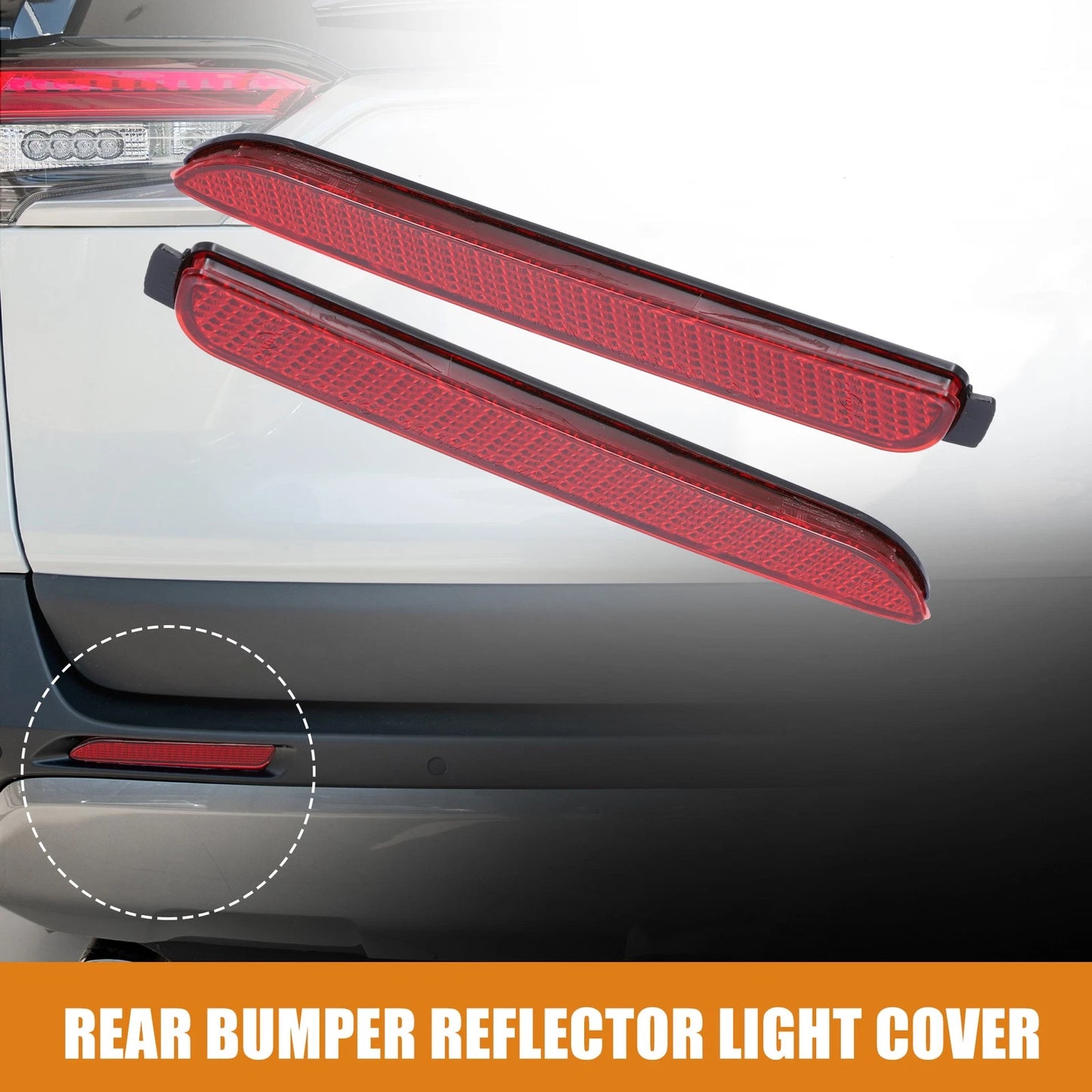 Rear Bumper Reflector Light Covers for Toyota Lexus (2010-2015)