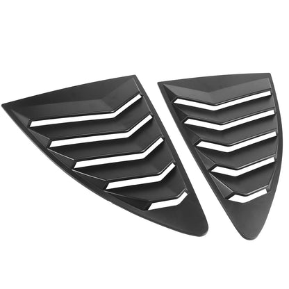 1 Pair Rear Side Window Louvers Cover Matte Black for Toyota 86 (2013–2021)