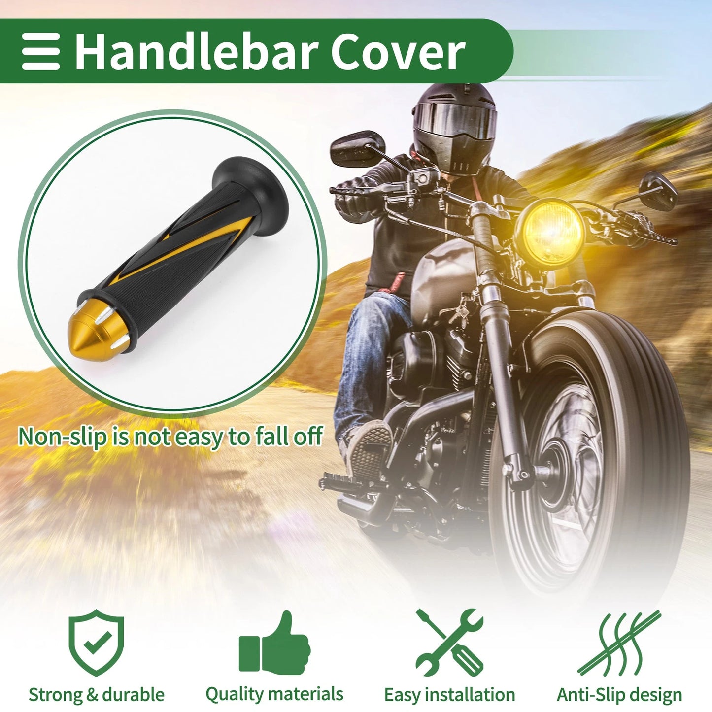 7/8" / 22mm / Hand Grips Cover Kit Arrow Pattern for Motorcycle