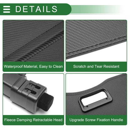 Car Trunk Retractable Cargo Cover for INFINITI QX50 (2014-2017) Black Carbon Fiber