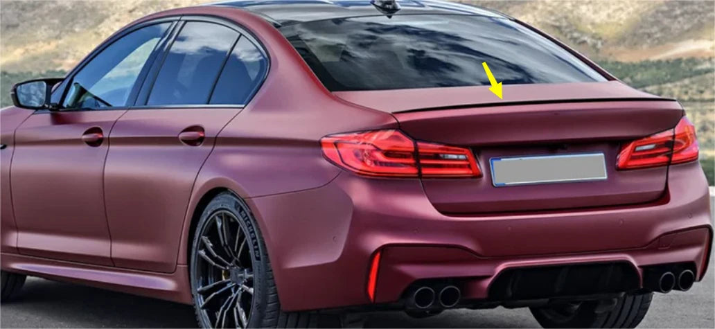 Glossy Black M5 Style Rear Spoiler Wing for BMW 5 Series F10 Sedan (2011-2017)
