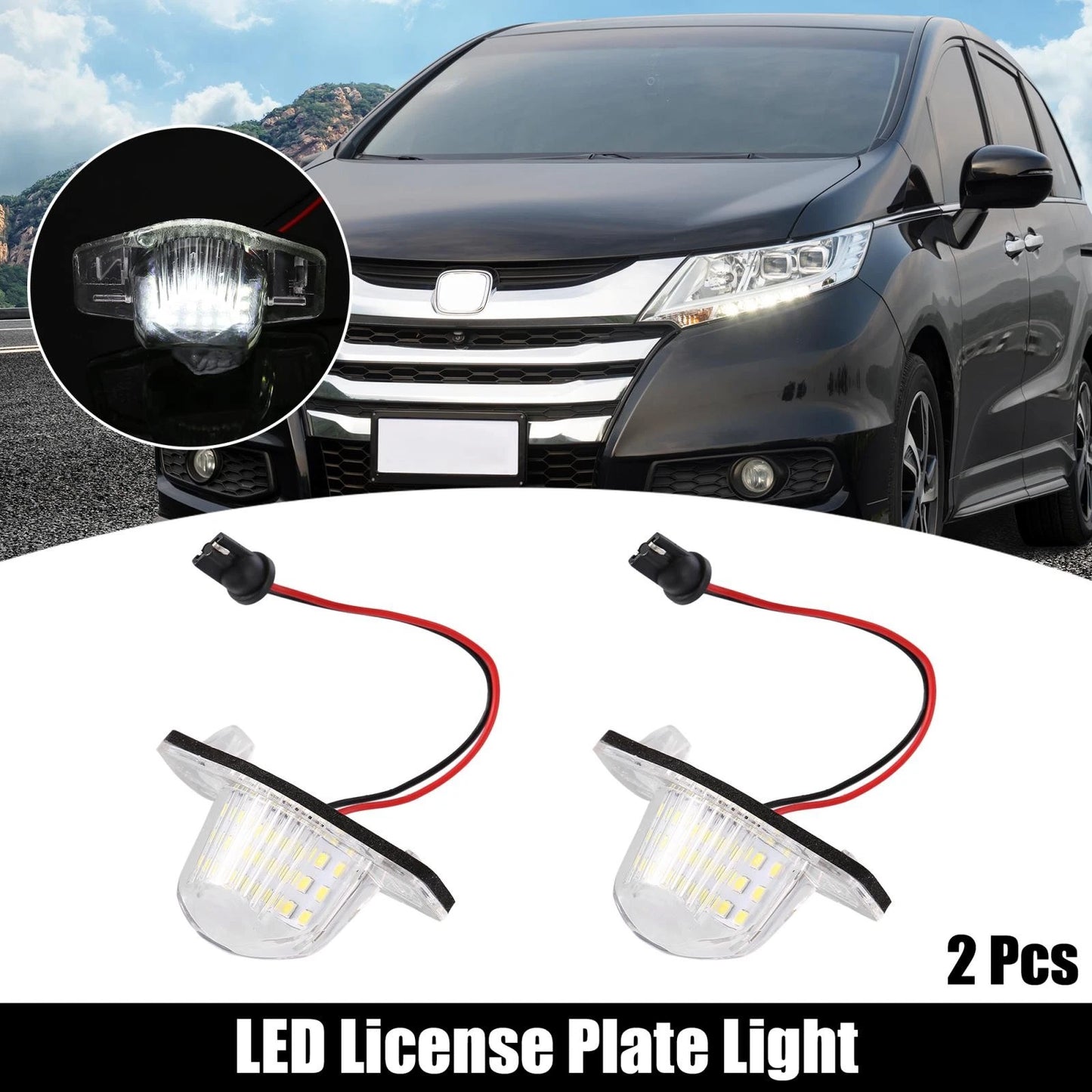 LED License Plate Lights for Honda Odyssey, CR-V (2005-2020)