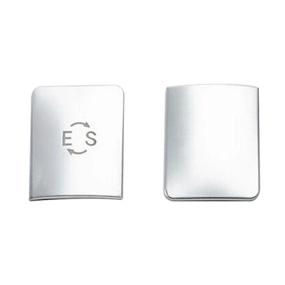 2 x ES Button Cover Sticker Decal for Mercedes Benz E-Class (2009-2016)