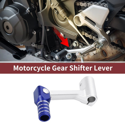Folding Gear Shifter Lever for Bosuer Cheetah Siver Tone Blue
