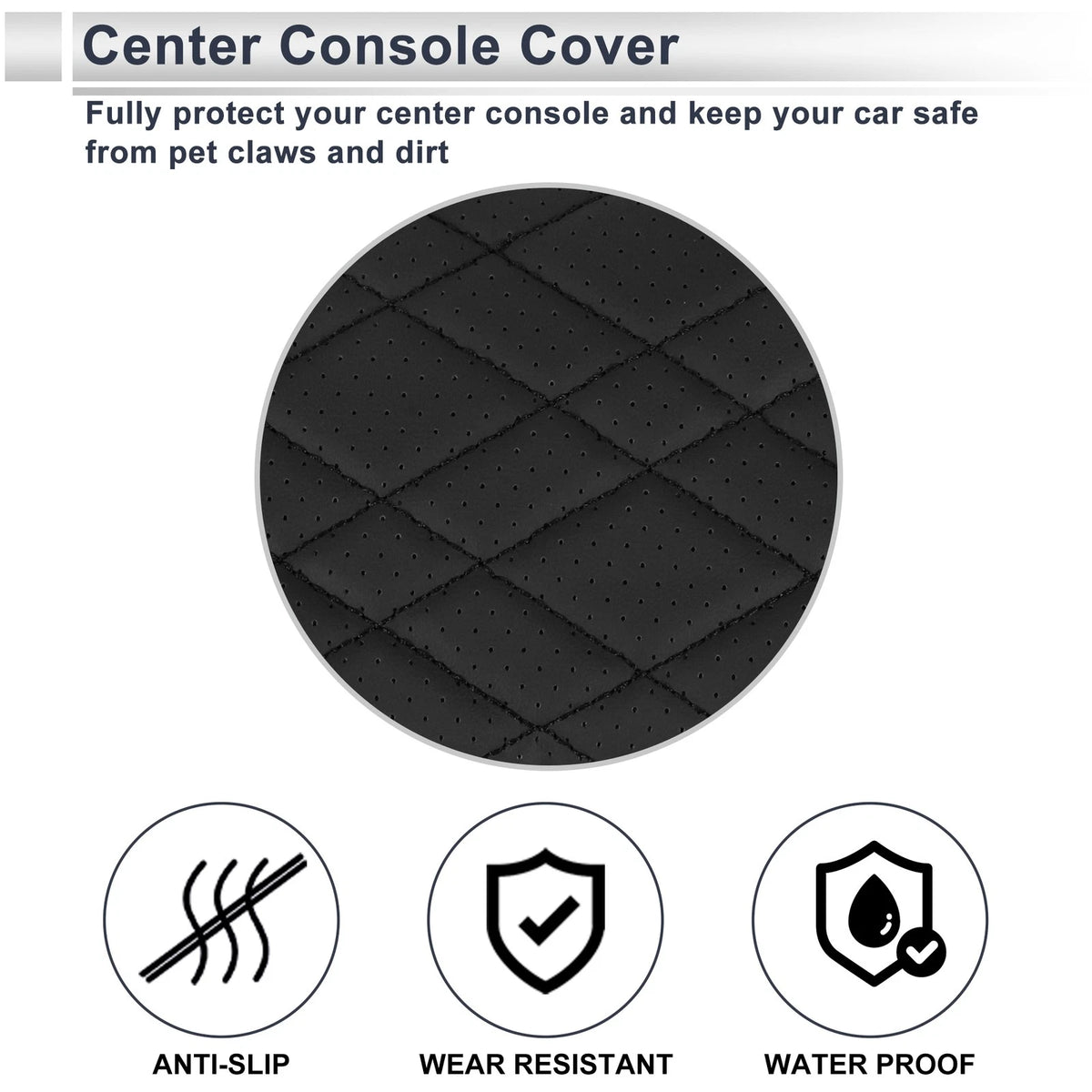 Car Center Console Cover for BMW 2 Series 2021-2024 Black 1 x Pc