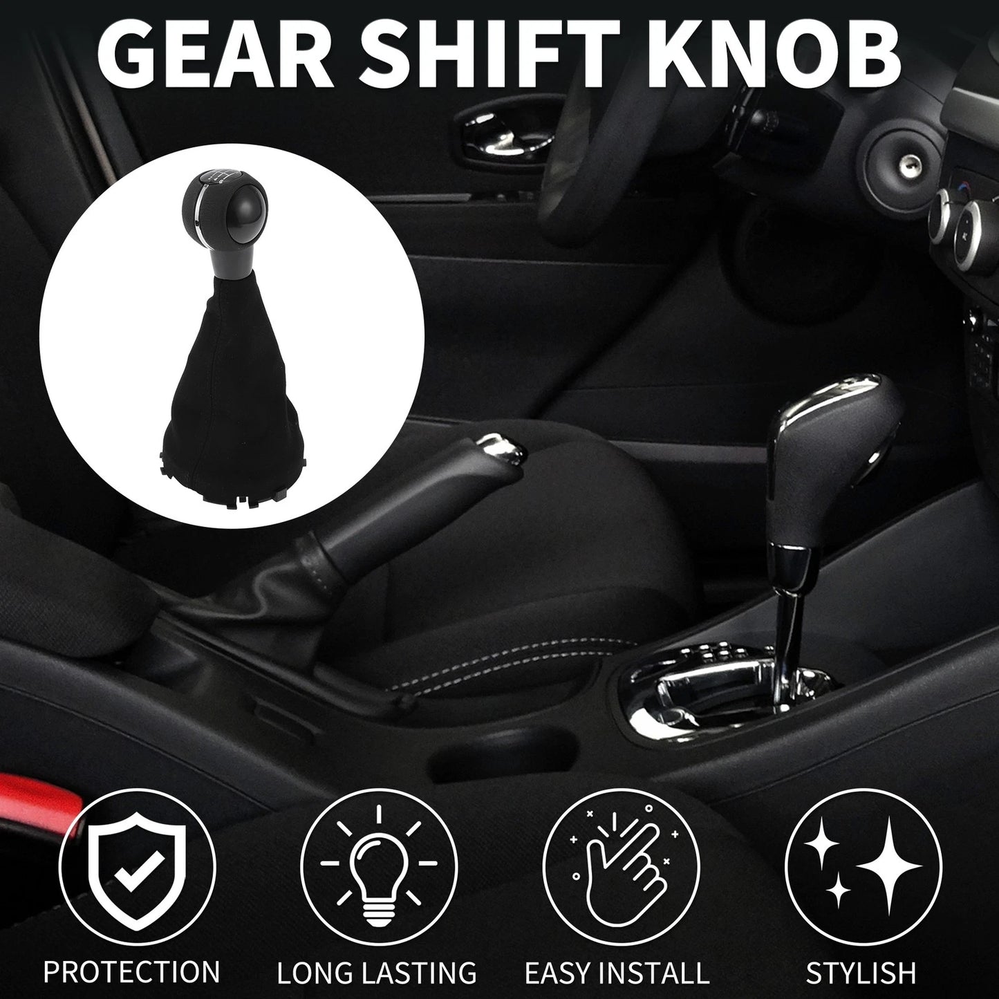 6 Speed Manual Gear Shift Knob & Cover for Mini Cooper F55 F56 (2014-2023)