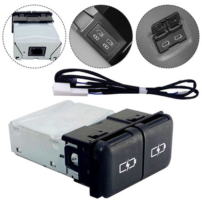 1PC Quick Charge Dual TYPE-C Interface Socket Fast Car Charger for Toyota