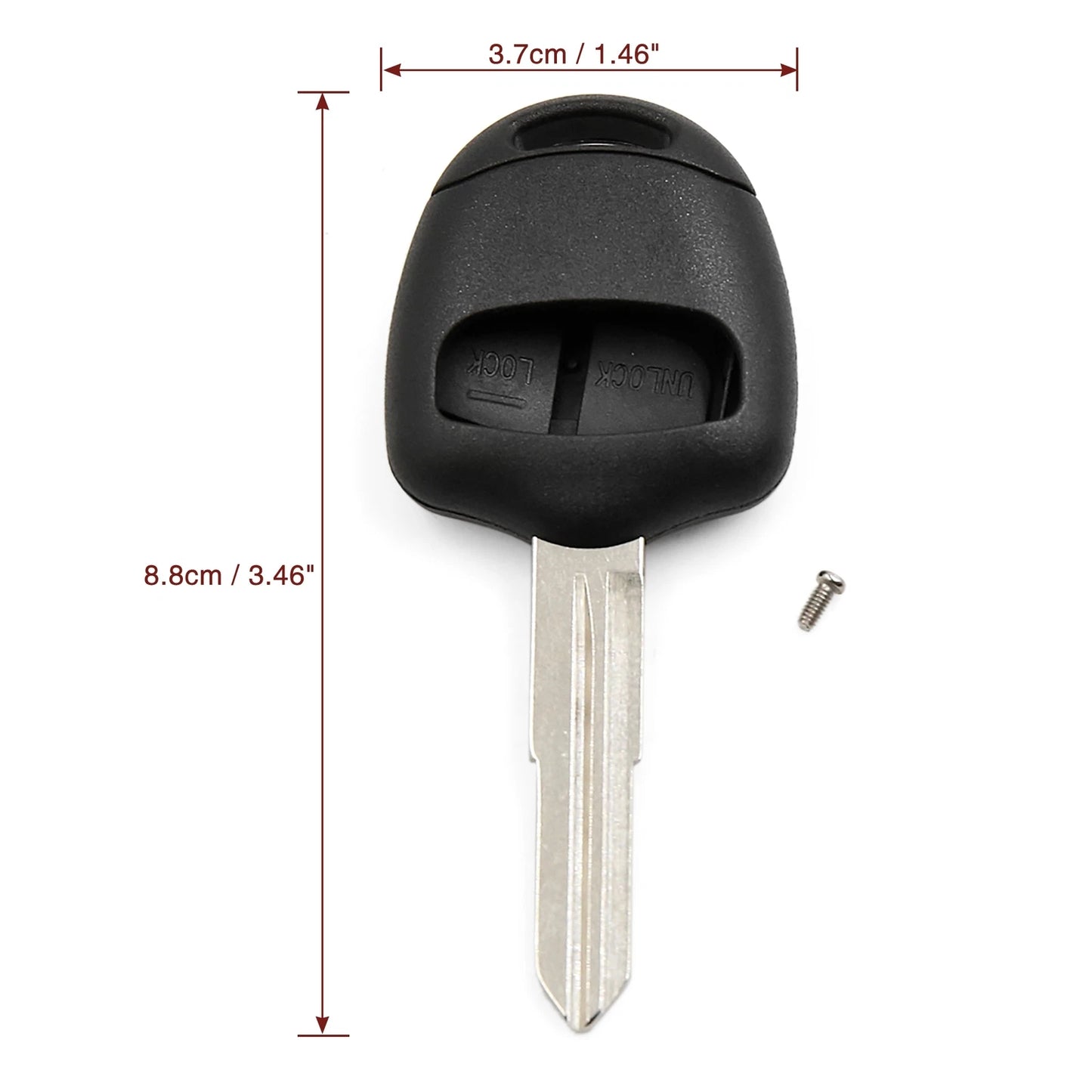 Key Fob Shell Case for Mitsubishi Outlander L200 (2003-2023)