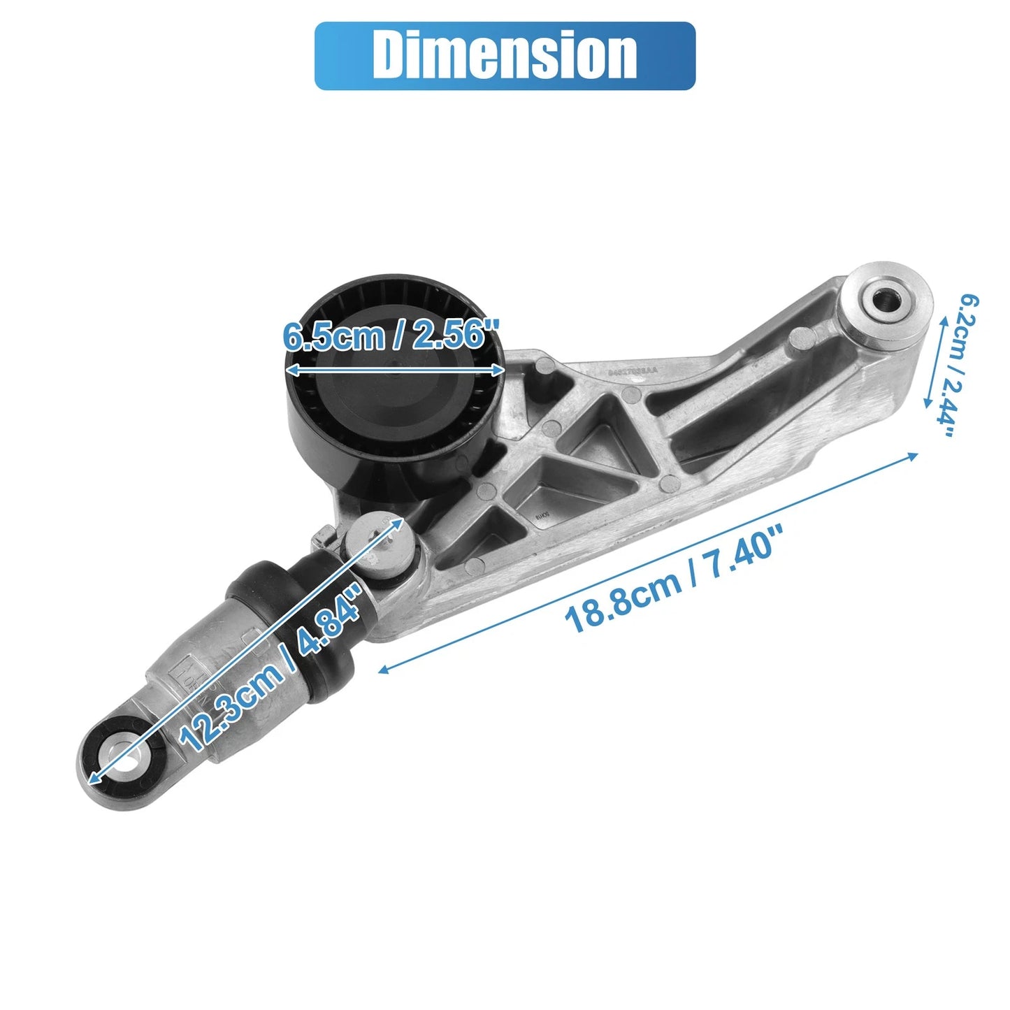 Belt Tensioner W/Pulley Assembly for Jeep Wrangler V6 3.6L (2011-2018)