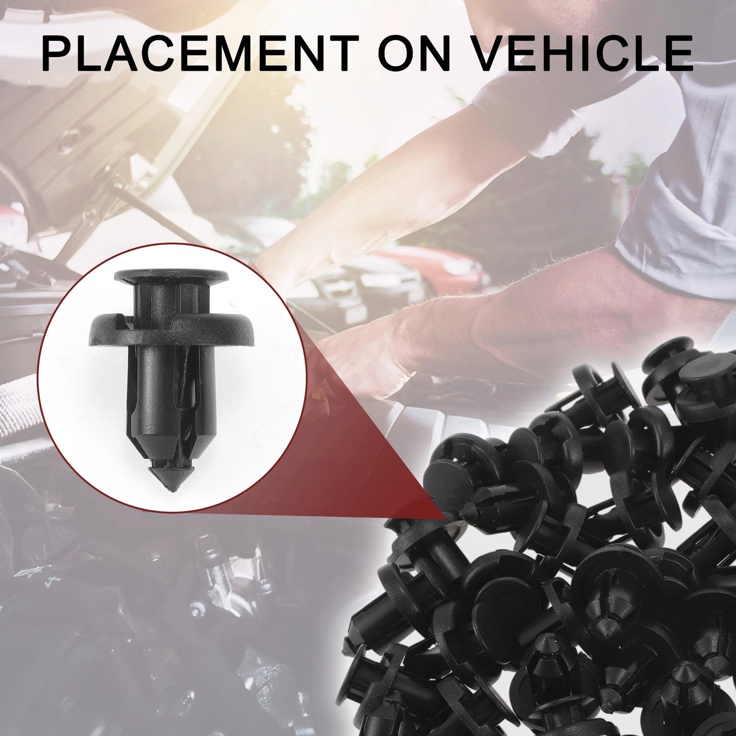 Front Fender Skirt Clips for Honda CR-V, CR-Z (1997-2020, 2011-2016) 100 Pcs