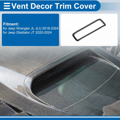 Hood Air Outlet Vent Cover Trim  Pcs for Jeep Gladiator JT (2020-2023)